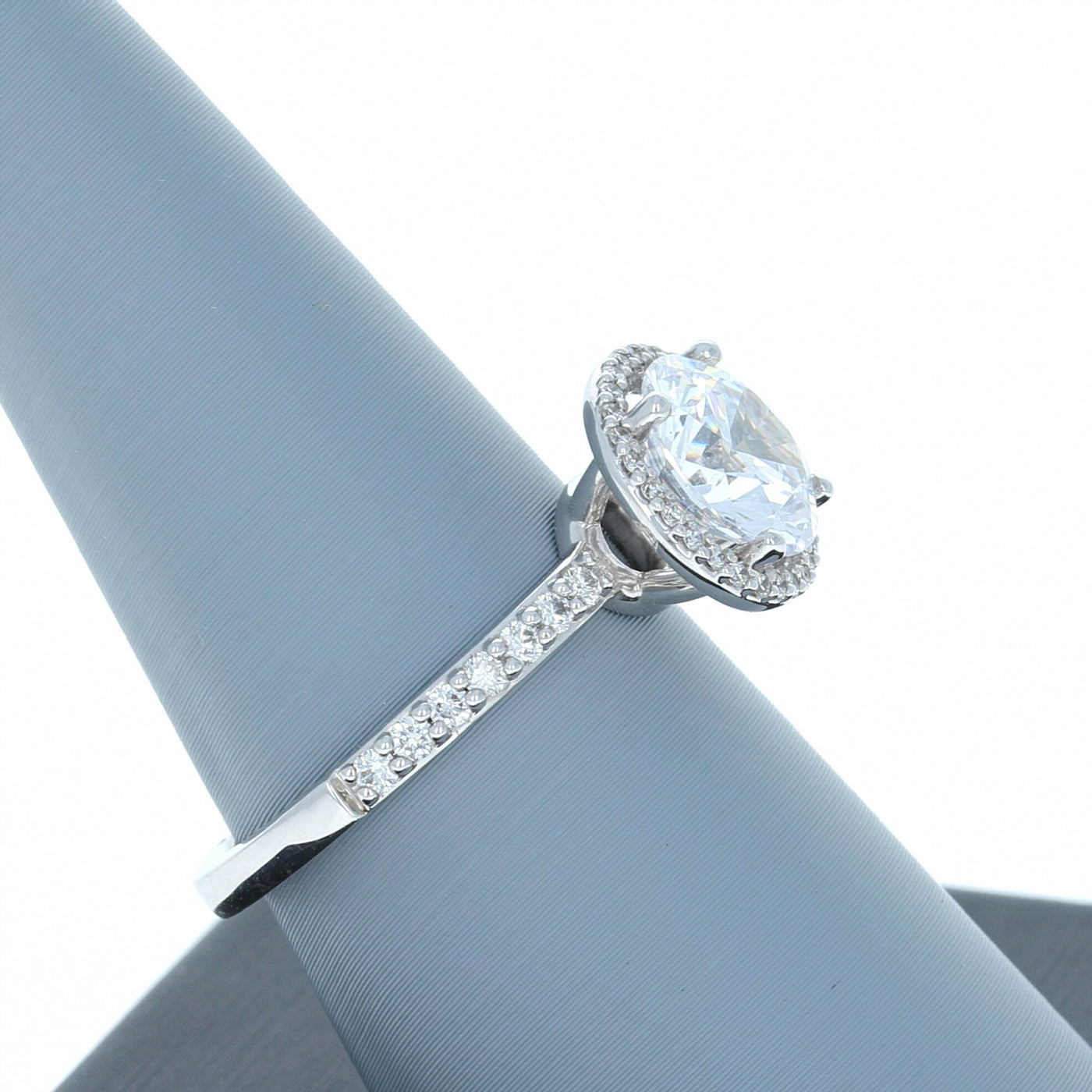 Apparel & Accessories > Jewelry > Rings A Jaffe Diamond Engagement Ring in White Gold ME1799 Pierce Custom Jewelers