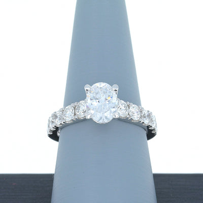 Apparel & Accessories > Jewelry > Rings A Jaffe Diamond Engagement Ring in White Gold ME2281/255 Pierce Custom Jewelers