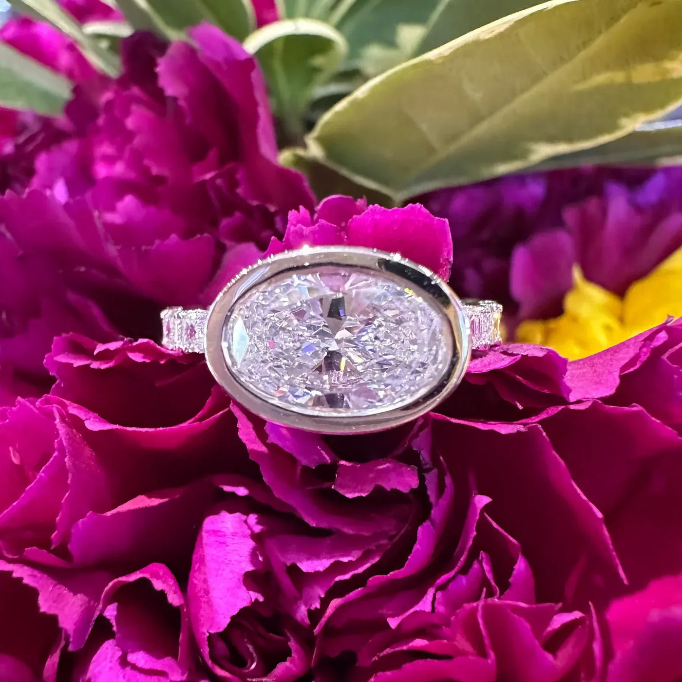 14K White Gold Semi-Mount Engagement Ring
