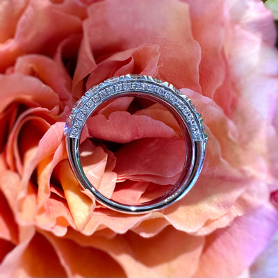  Apparel & Accessories > Jewelry > Rings Simon G Diamond 18K White Gold Wedding Band Ring LR2598-B Pierce Custom Jewelers