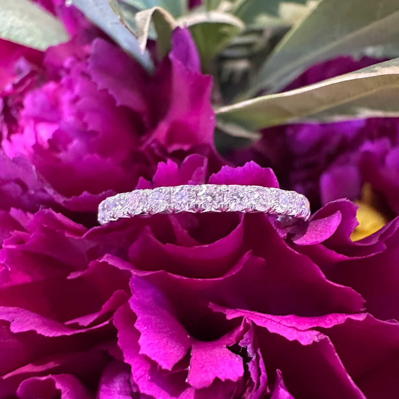 A. JAFFE Diamond 14K White Gold Quilted Band MRCRD3461Q / 48
