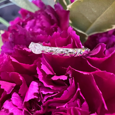 A. JAFFE Marquise Diamond 14K White Gold Band Ring MRCMQ3442Q / 125