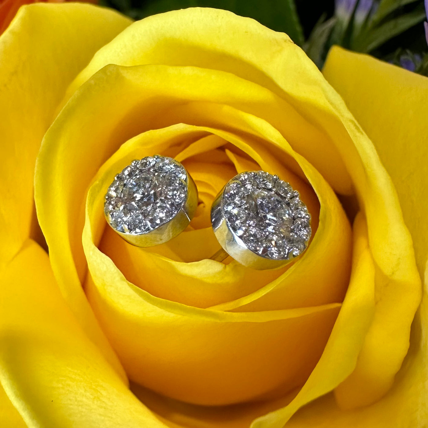 Apparel & Accessories > Jewelry > Earrings Hearts On Fire Fulfillment Stud Earrings 1.07 Total Carats in 18K White Gold