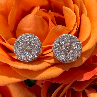 Apparel & Accessories > Jewelry > Earrings Hearts On Fire Fulfillment Stud Earrings 1.07 Total Carats in 18K White Gold