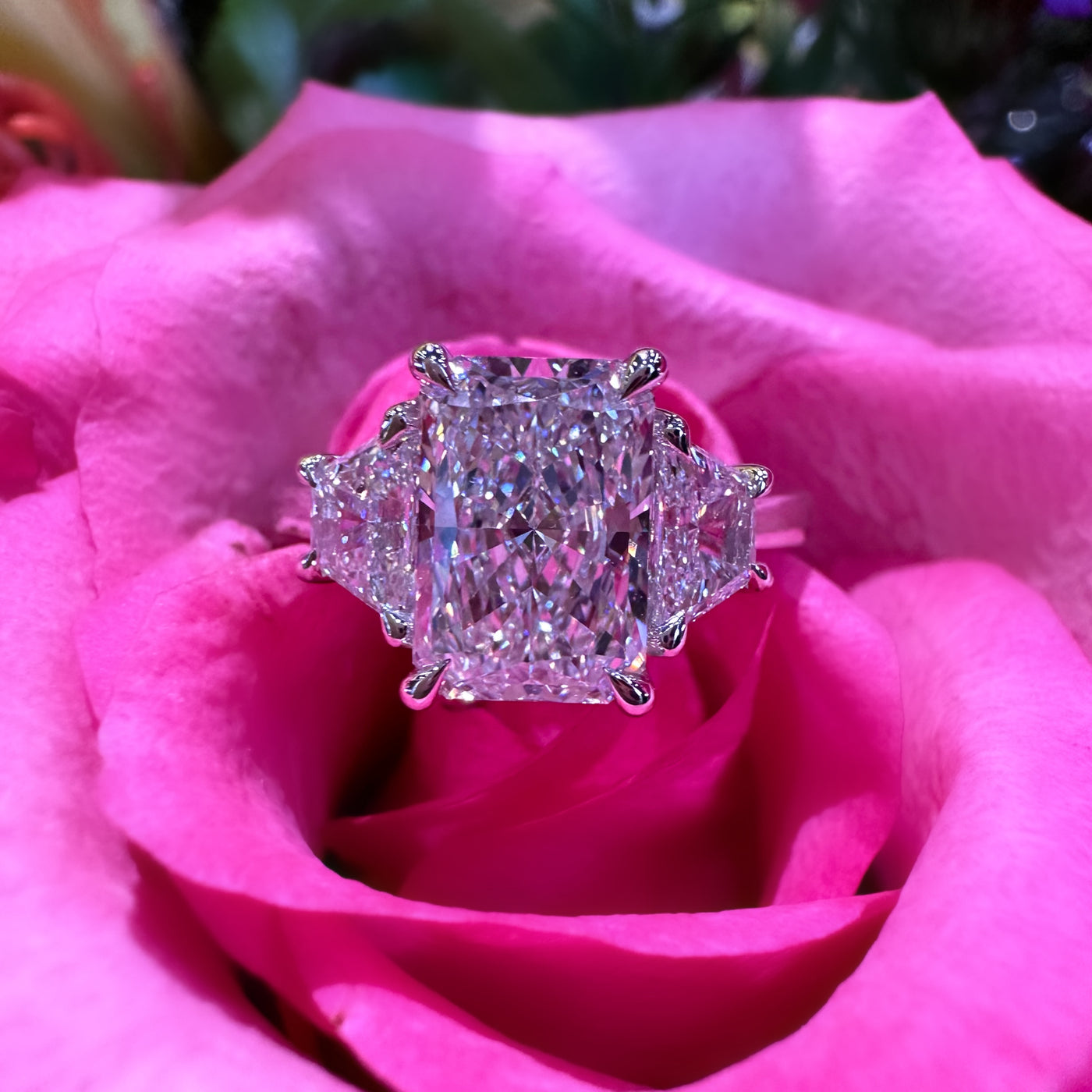 Apparel & Accessories > Jewelry > Rings Ready to Wear Radiant Diamond 14K White Gold Engagement Ring Pierce Custom Jewelers