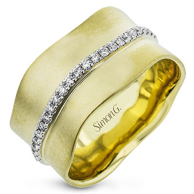 Simon G Diamond Band Ring 18K Yellow Gold LR3166