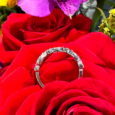 Hearts on Fire Diamond Regal Band 14K White Gold Ring