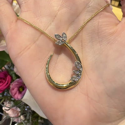 Apparel & Accessories > Jewelry > Necklaces Simon G Diamond Pendant 18K Two Tone Gold Necklace LP4929 Pierce Custom Jewelers