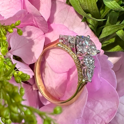 Apparel & Accessories > Jewelry > Rings Simon G Yellow Gold and Multi Diamond Engagement Ring LR2563 Pierce Custom Jewelers