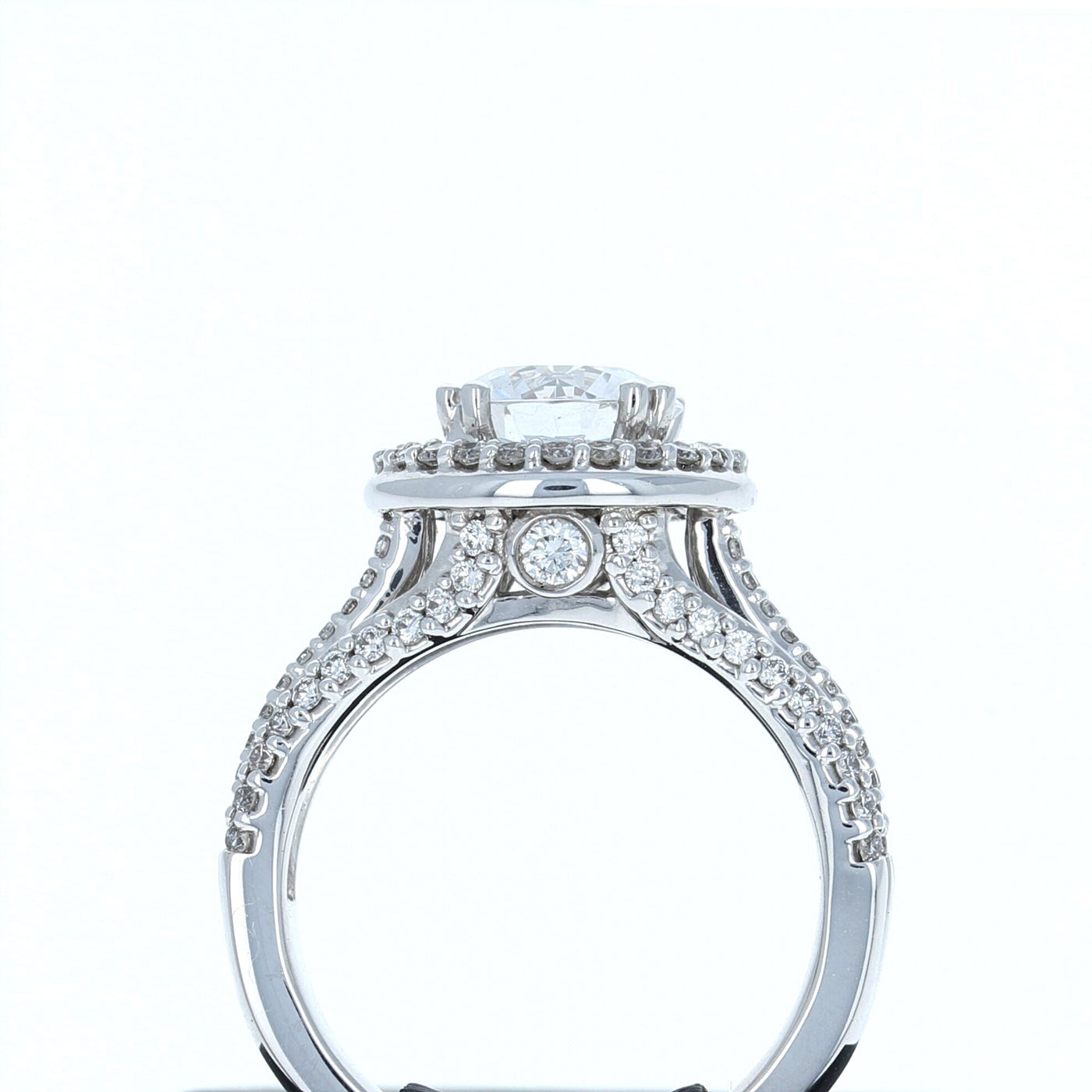 Apparel & Accessories > Jewelry > Rings A Jaffe Diamond Engagement Ring in White Gold ME1601 Pierce Custom Jewelers