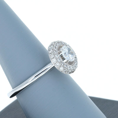 Apparel & Accessories > Jewelry > Rings A Jaffe Diamond Engagement Ring in White Gold ME1674 Pierce Custom Jewelers