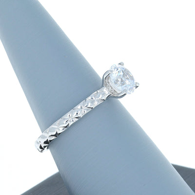 Apparel & Accessories > Jewelry > Rings A Jaffe Diamond Engagement Ring in White Gold ME2058/106 Pierce Custom Jewelers