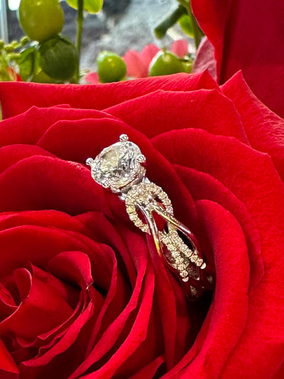 Apparel & Accessories > Jewelry > Rings Simon G Semi Mount Engagement Ring MR2514-W Pierce Custom Jewelers