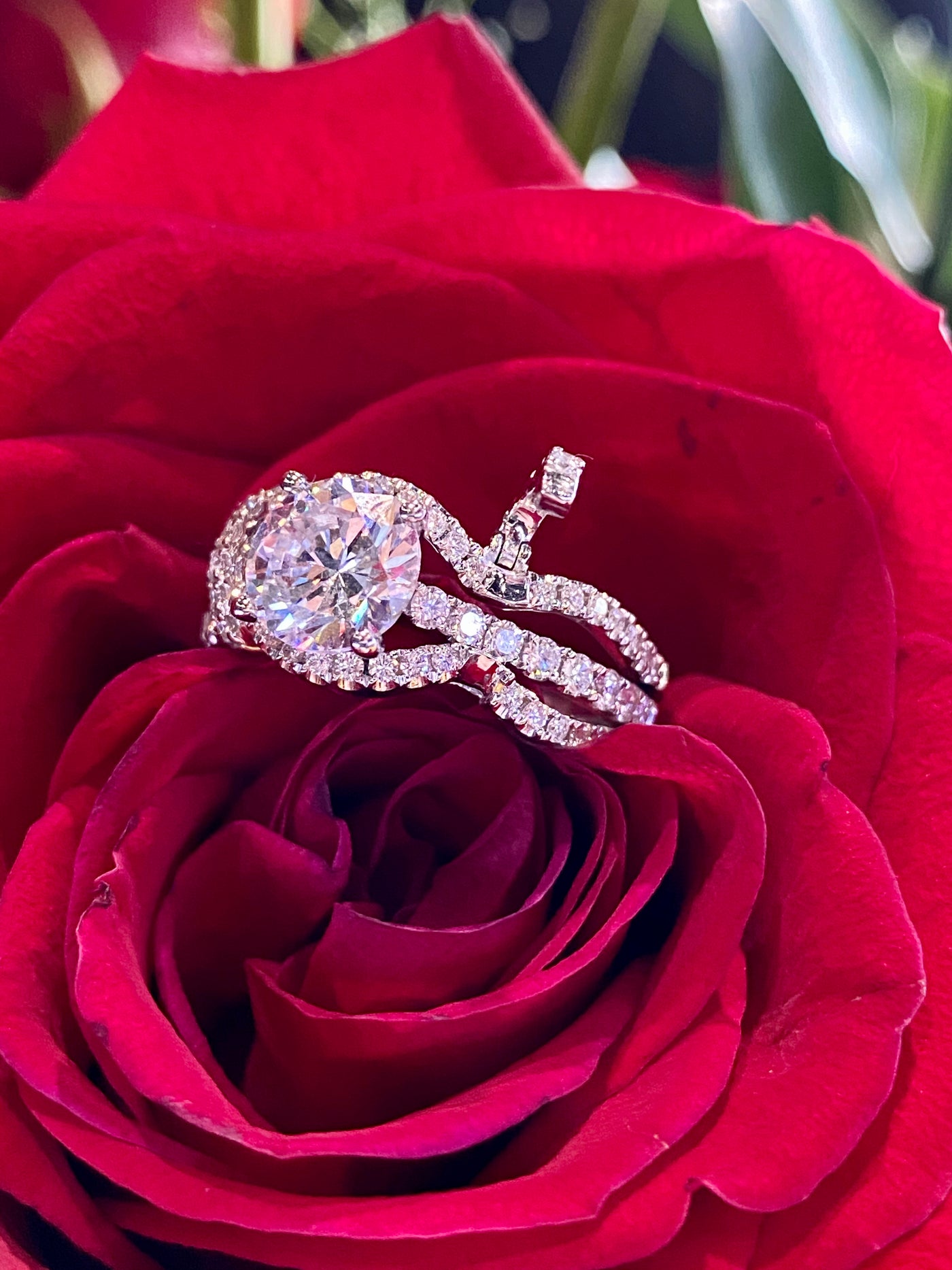 Simon G Engagement Ring Semi Mount in 18K White Gold MR3005-W