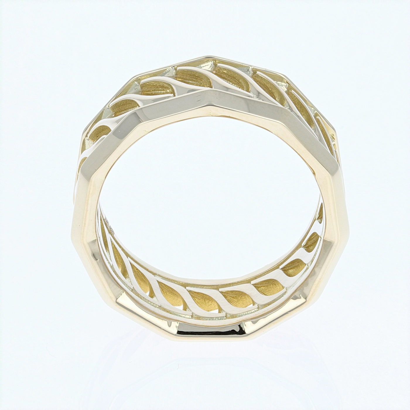 Apparel & Accessories > Jewelry > Rings Lance Pierce Sidewinder Band in 18Kt Yellow Gold