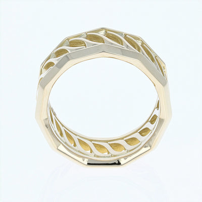 Apparel & Accessories > Jewelry > Rings Lance Pierce Sidewinder Band in 18Kt Yellow Gold