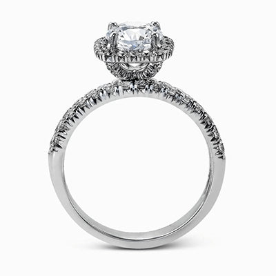 Simon G Engagement Ring Semi Mount in 18K White Gold MR2132
