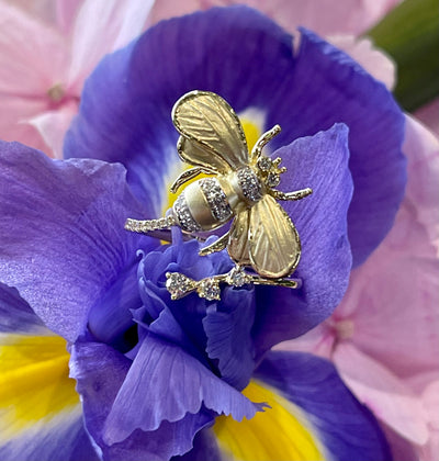 Apparel & Accessories > Jewelry > Rings Simon G Bumble Bee Ring DR380 Pierce Custom Jewelers
