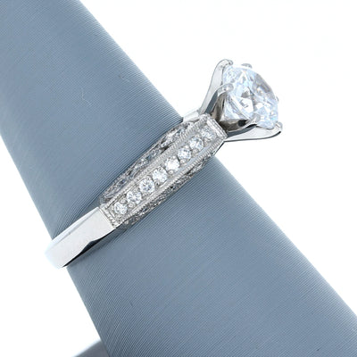 Simon G LP1239 Diamond Engagement Ring in Platinum