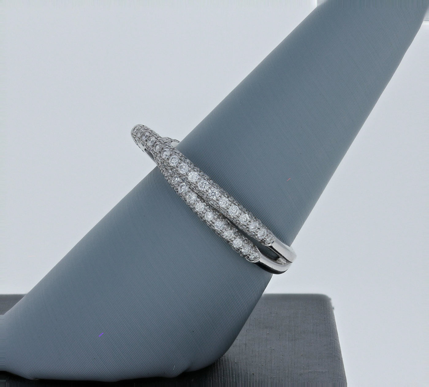 Apparel & Accessories > Jewelry > Rings Simon G Layered Diamond Band in 18Kt White Gold MR1577 Pierce Custom Jewelers