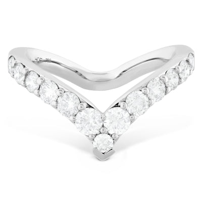 Hearts On Fire Triplicity Single Pointed Diamond Ring .78 total carats in 18K White Gold Apparel & Accessories > Jewelry > Rings