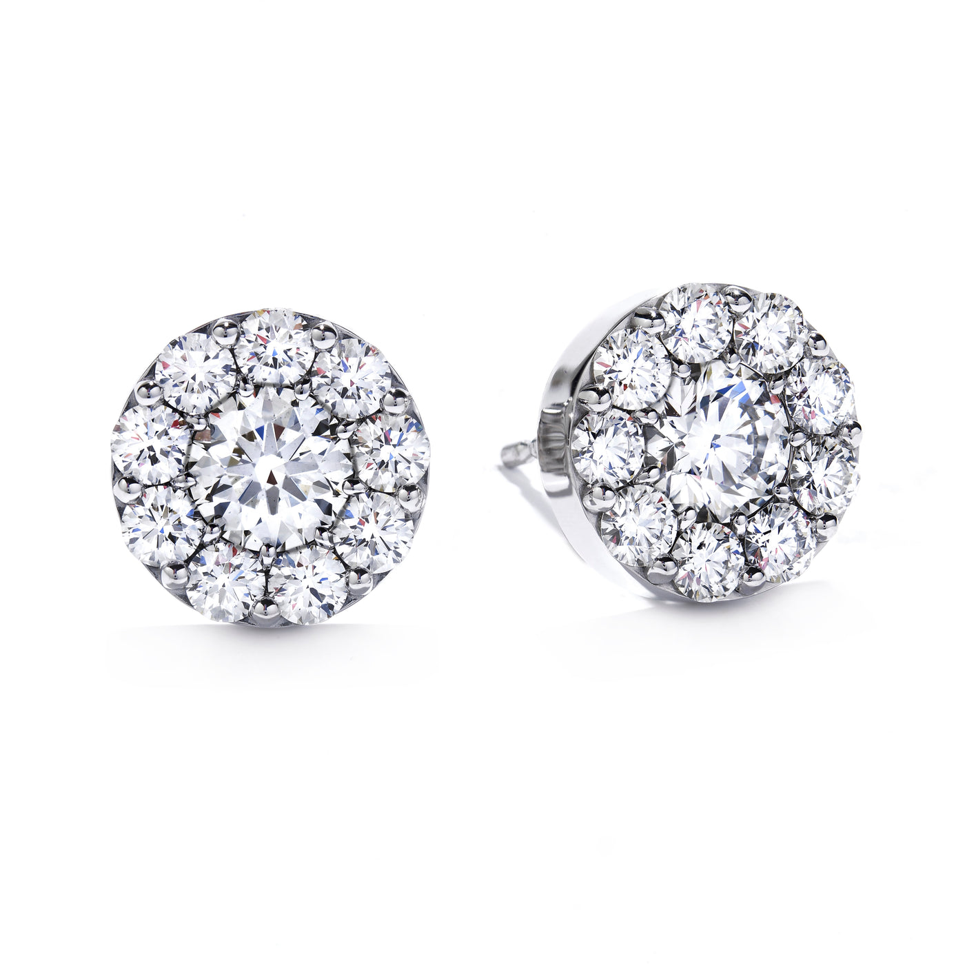 Apparel & Accessories > Jewelry > Earrings Hearts On Fire Fulfillment Stud Earrings 1.07 Total Carats in 18K White Gold