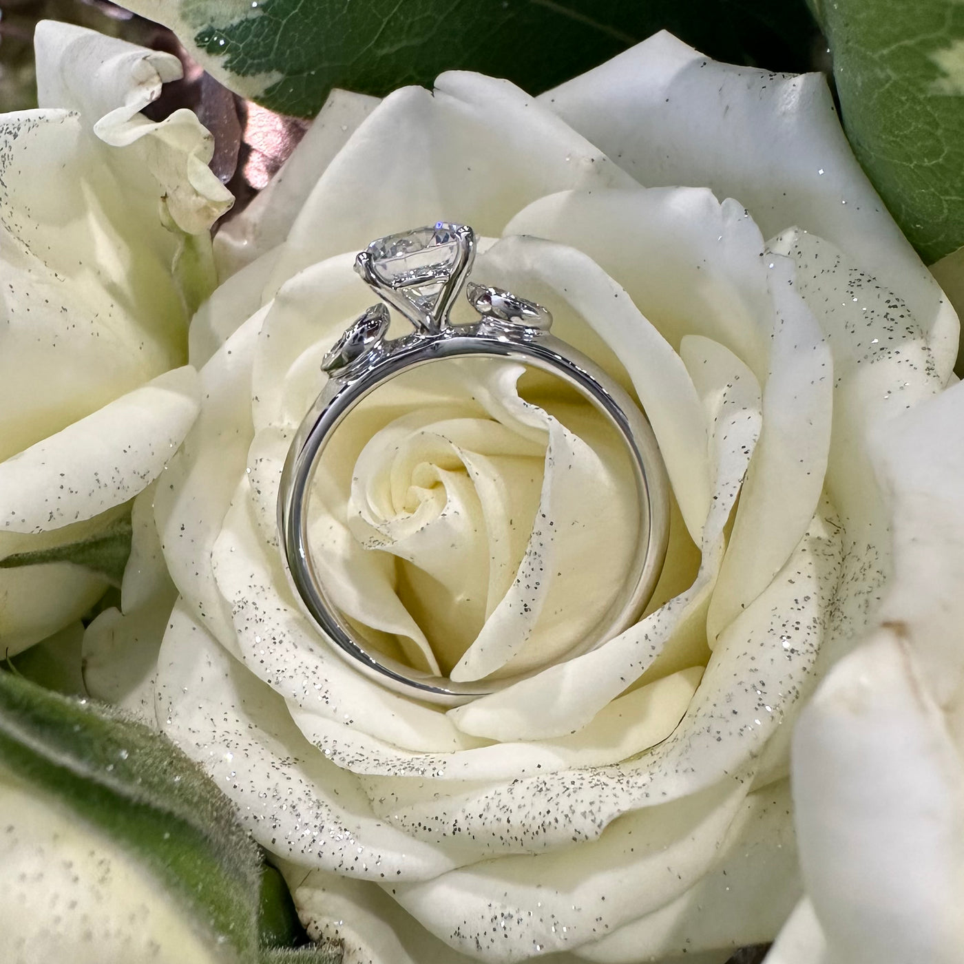 Apparel & Accessories > Jewelry > Rings Simon G White Gold and Diamond Engagement Ring LR3122 Pierce Custom Jewelers