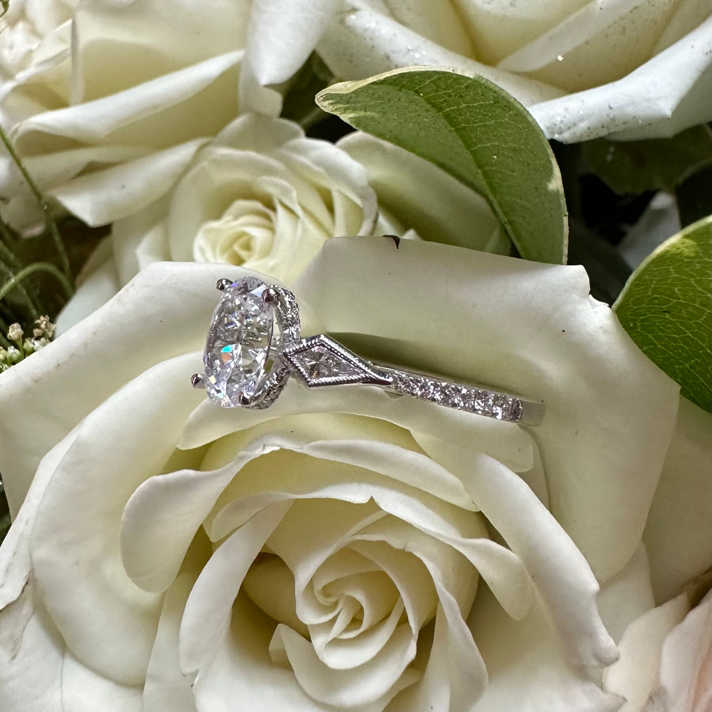 Apparel & Accessories > Jewelry > Rings Simon G White Gold and Diamond Engagement Ring LR2976 Pierce Custom Jewelers