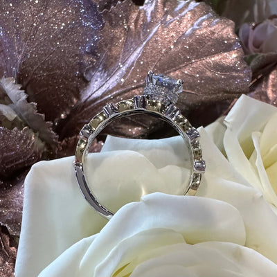 Apparel & Accessories > Jewelry > Rings Simon G Two Tone 18K Yellow White Gold and Diamond Engagement Ring LR3072 Pierce Custom Jewelers