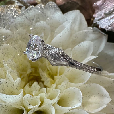 Apparel & Accessories > Jewelry > Rings Simon G White Gold and Diamond Engagement Ring LR3021 Pierce Custom Jewelers
