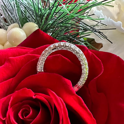 Apparel & Accessories > Jewelry > Rings Simon G Diamond Flex Eternity Band Ring LR311-A Pierce Custom Jewelers