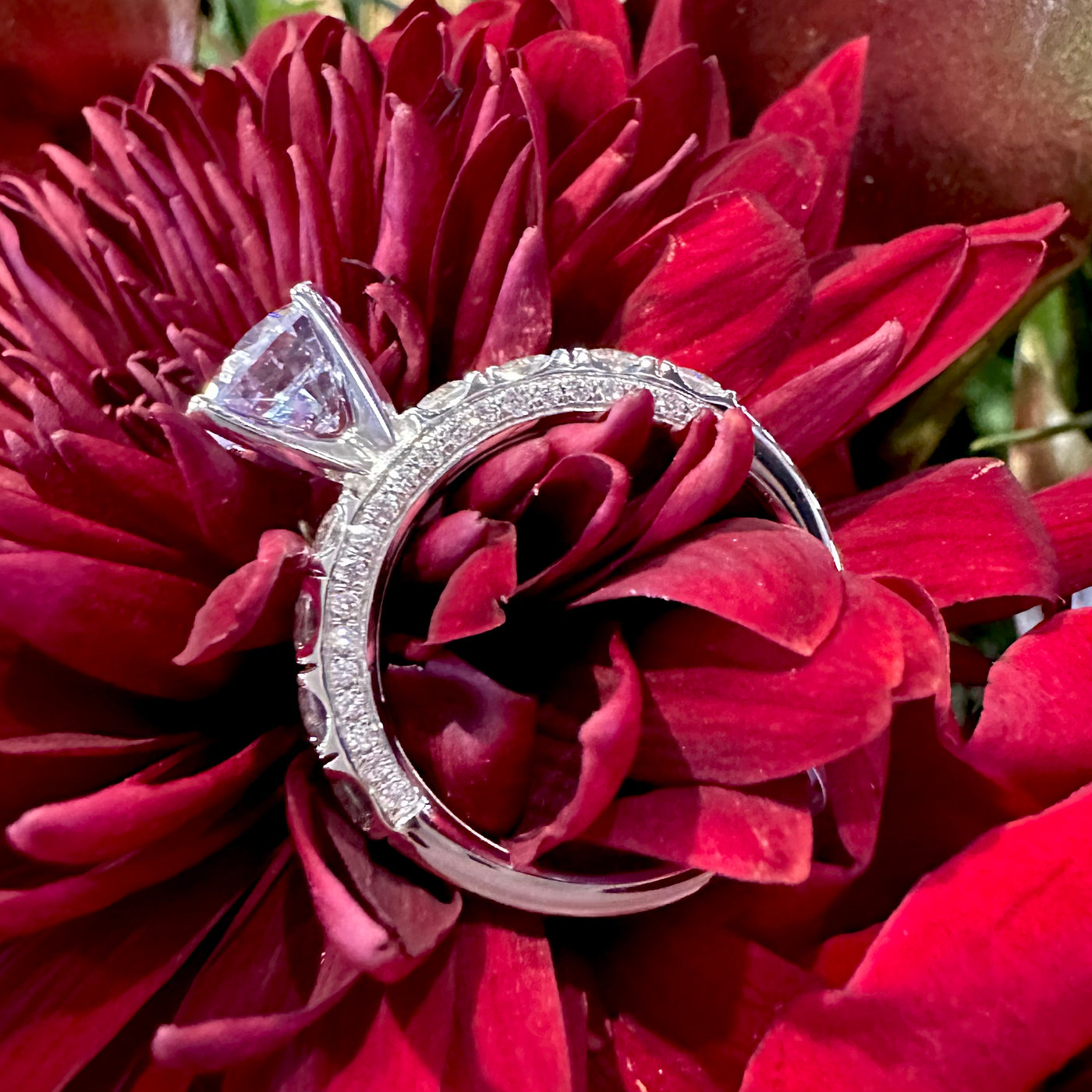 Apparel & Accessories > Jewelry > Rings Simon G Semi Mount 18K White Gold Engagement Ring LR2598 Pierce Custom Jewelers