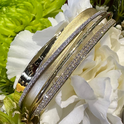 Apparel & Accessories > Jewelry > Bracelets Diamond Frost 18K Yellow Gold Bangle Bracelet LB2294-YPierce Custom Jewelers