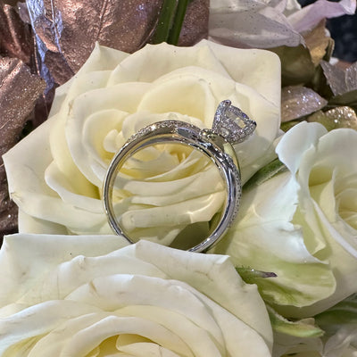 Apparel & Accessories > Jewelry > Rings Simon G Two Tone 18K Yellow White Gold and Diamond Engagement Ring LR3073 Pierce Custom Jewelers
