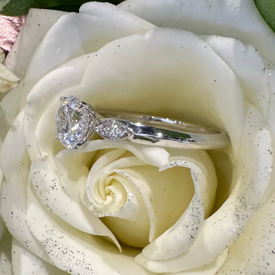 Apparel & Accessories > Jewelry > Rings Simon G White Gold and Diamond Engagement Ring LR3122 Pierce Custom Jewelers
